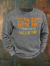 Men's  Casual Faith Short-Sleeved  Sweatshirt