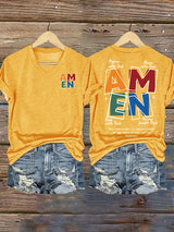 Women's  AMEN Print T-Shirt