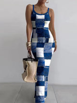 Women's Random Print Bodycon Dress