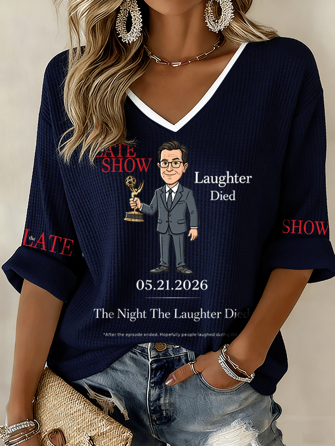 🔥Buy 3 Get 15% Off🔥Women's "Night When Laughter Stops" Printed Comfortable Top