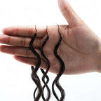 QVR Burmese Curly Feather Crochet Human Hair Ombre Brown #T1B/4 Machine Made Crochet Weave Hair Extensions