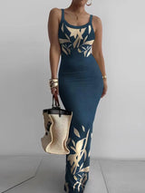 Women's Random Print Bodycon Dress