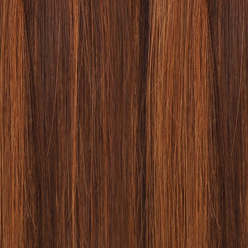 QVR Highlight #P4/30 9PCS Weft Clip In Hair Extensions Volumizer #P4/27 Straight Clip In Human Hair