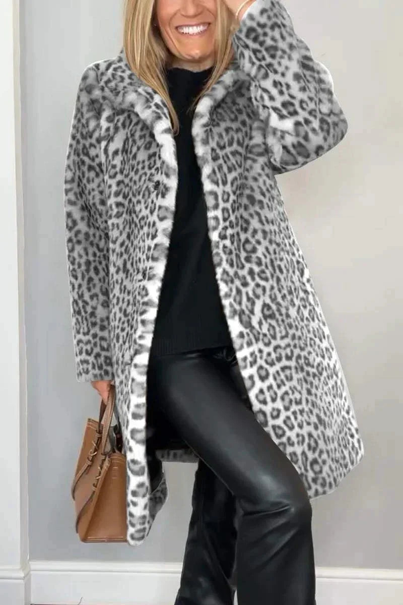 FURIA | Manteau Léopard Stylé