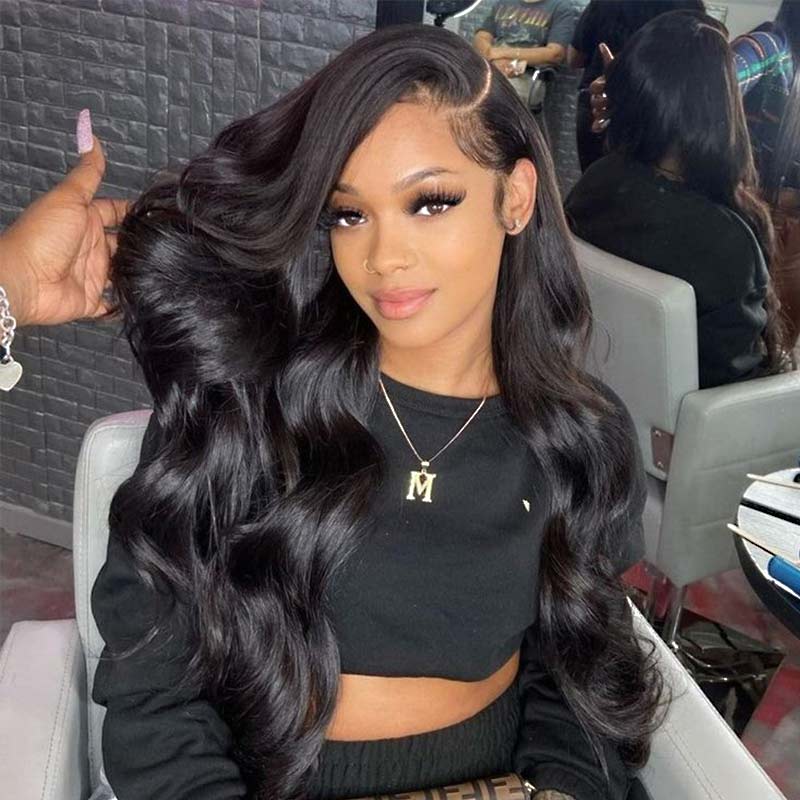 QVR Glueless Pre-cut 4x6 HD Lace Closure Body Wave Wigs Wear and Go Wig For Beginners