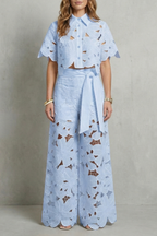 Bellarisse – Embroidered lace elegance – Top and skirt set