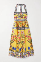 Casual Strapless Midi Dress