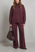 Casavella – Folded collar charm – Knit lounge set