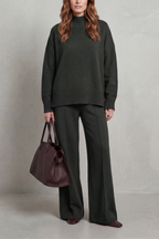 Casavella – Folded collar charm – Knit lounge set