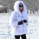 Manteau Glamour En Fourrure