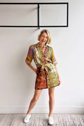 Shirt-Style Linen Dress