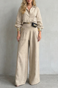 Elisavette – Tailored elegance – Two-piece wide-leg set