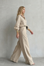 Elisavette – Tailored elegance – Two-piece wide-leg set