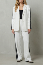 Elvaris – Sporty tailored contrast – Two piece set