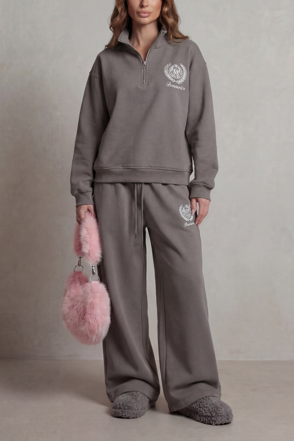 Florevée – Embroidered crest – Zip lounge set