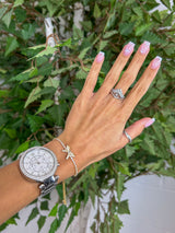 Bow Diamanté Adjustable Bracelet (2 Colours)