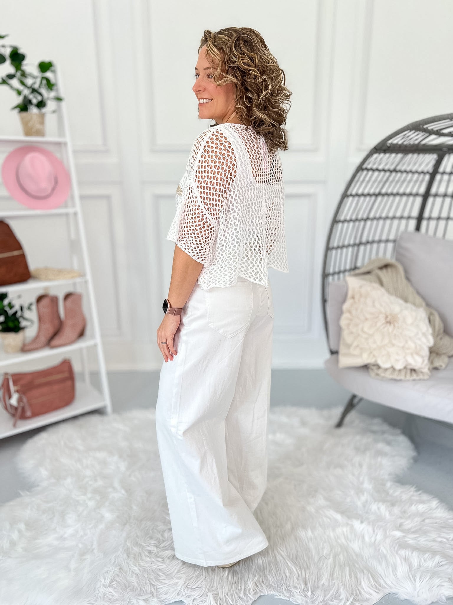 Star Of The Show Crochet Top- Final Sale