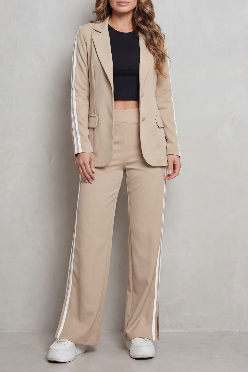 Ishie – Stripe detail – Sporty elegance set