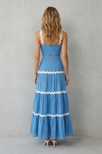 Marivelle – Wave trim summer set – Skirt set