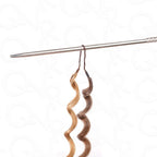 QVR Seamless Small Kinky Curly Feather Crochet Hair Highlight #P4/27 Machine Made Human Hair Extensions