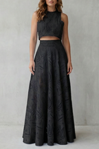 Parivelle – Embroidered lace elegance – Skirt set