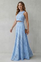 Parivelle – Embroidered lace elegance – Skirt set
