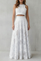 Parivelle – Embroidered lace elegance – Skirt set