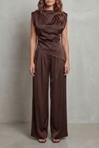 Selora – Draped waist detail – Casual elegance set