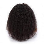 QVR Invisible Lace Edge Kinky Curly V Part Wigs Highlight #1B/30 No Leave Out Human Hair Wig