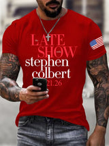 🔥Buy 3 Get 15% Off🔥Men's Retro Late Show 05.21.2026 Print T-Shirt