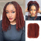 QVR Best Quality Kinky Twist Style 4 Packs Afro kinky Bulk Braiding Human Hair