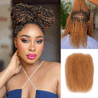 QVR Dark Brown Afro kinky Bulk Hair Extensions For Braiding Dreadlock Human Hair