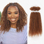 QVR Human Afro Kinky V Bulk Natural Curly Hair for Kinky Twist Crochet Braiding Hair