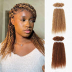 QVR #27+#30 Afro Kinky V Bulk Curly Hair for Kinky Twist Crochet Braiding Hair