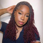 QVR Ombre T2/99J Afro Kinky V Bulk for Kinky Twist Crochet Braiding Hair