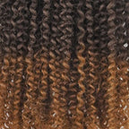 QVR Premium Chinese Hair Afro Kinky Curly Virgin Human Crochet Hair Ombre #T2/30 Machine Made Feather Crochet Hairstyles