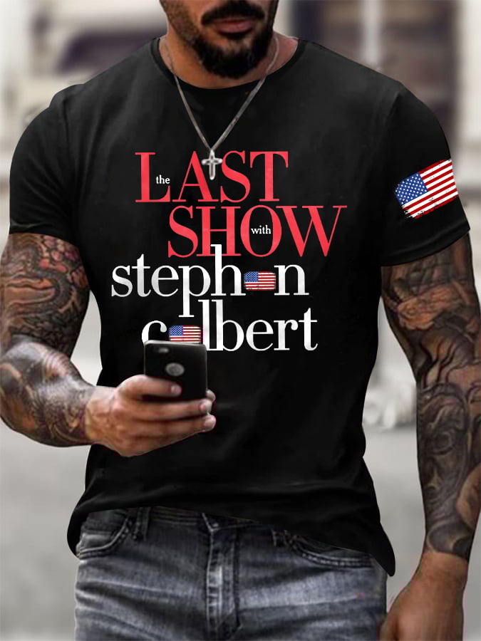 🔥Buy 3 Get 15% Off🔥Men's Retro Last Last Show Print T-Shirt