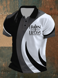 Men's Retro Faith Casual Printed Polo Shirt