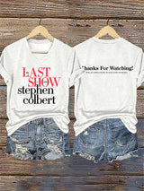 🔥Buy 3 Get 15% Off🔥V-Neck Retro Last Show Print T-Shirt