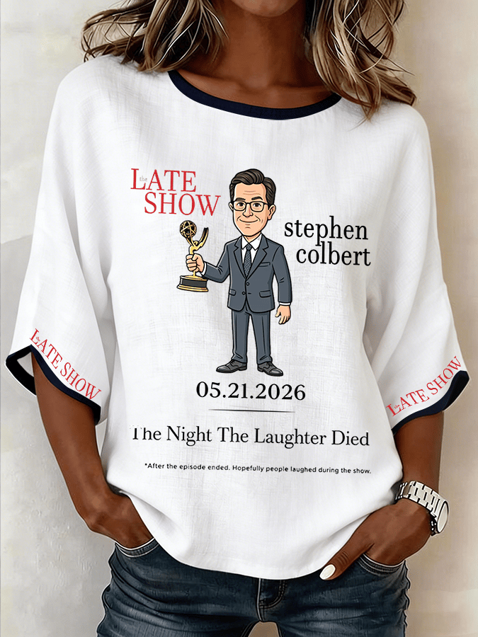 🔥Buy 3 Get 15% Off🔥Women's "Night When Laughter Stops" Printed Comfortable Top