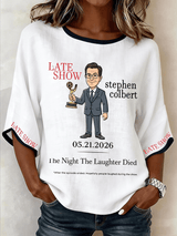 🔥Buy 3 Get 15% Off🔥Women's "Night When Laughter Stops" Printed Comfortable Top