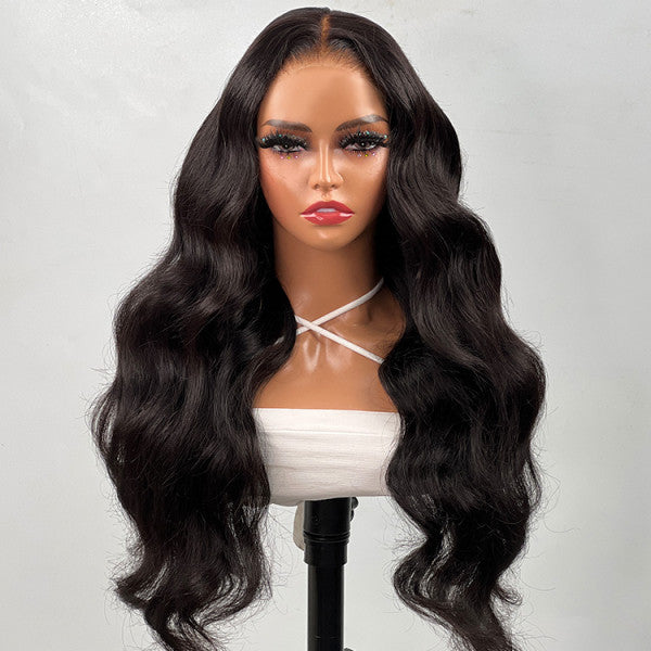QVR Glueless Pre-cut 4x6 HD Lace Closure Body Wave Wigs Wear and Go Wig For Beginners
