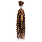 QVR Highlight P4/27 Kinky Curly Bulk Hair Extensions for Boho Knotless Braiding