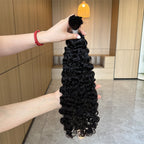 QVR Bora Bora Braids Burmese Curly Bulk 100% Human Hair For Braiding
