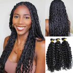QVR Silk Straight Bulk Hair Extensions for Boho Knotless Braiding