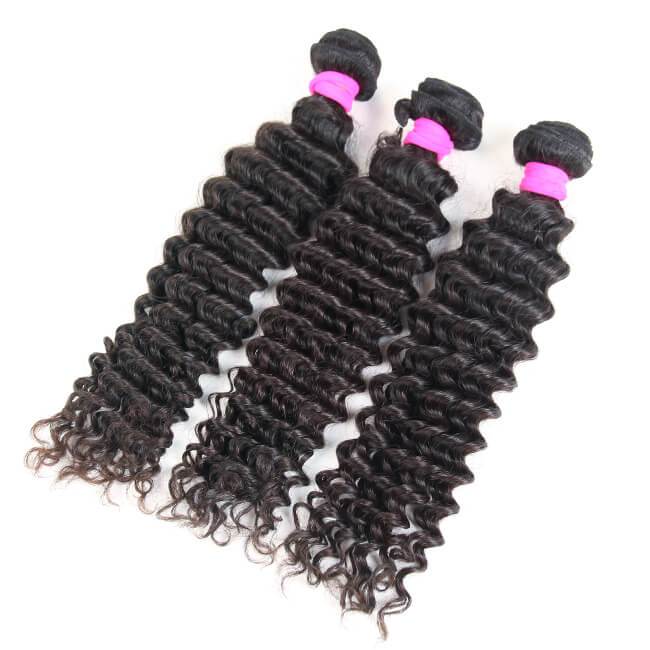 3pcs Body Wave / Water Wave / Deep Wave / Yaki Straight / Silky Straight 100% Virgin Human Hair Bundles