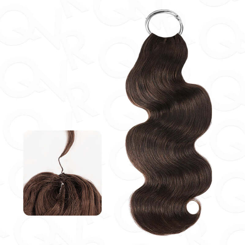 QVR Soft Feather Crochet Hair 3 Packs Small Kinky Curly Machine Made Human Hair Extension