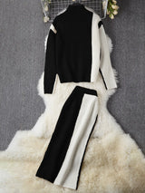 Women's Colorblock Sweater Set