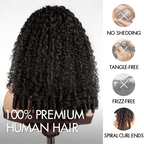 QVR Burmese Curly 5X5 Lace Closure Wig Wear To Go 4Pre Design Virgin Human Hair Wigs