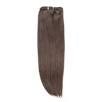 QVR #4 Dark Brown Straight/Body Wave 7Pcs Clip in Hair Extensions
